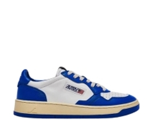 W) Autry Medalist Low Leather Sneakers Light Blue White