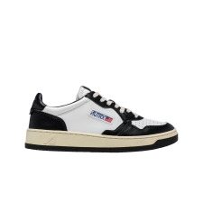 (W) Autry Medalist Low Leather Sneakers Black White
