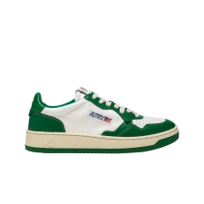 (W) Autry Medalist Low Leather Sneakers Green White