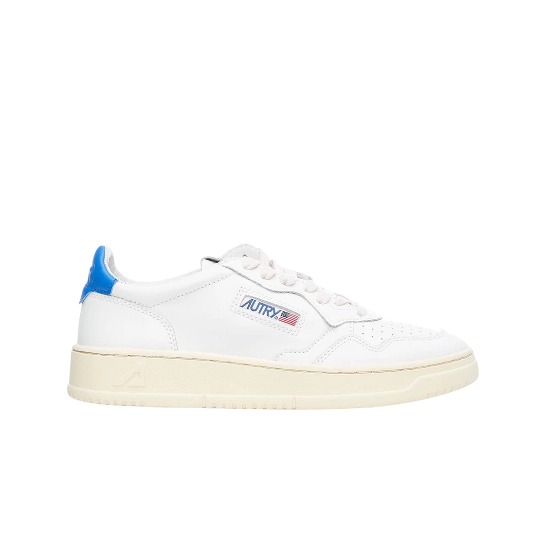 [AUTRY]★Medalist Low Leather Sneakers White Azure★ W) Autry Medalist Low Leather Sneakers White Azure | SASOM