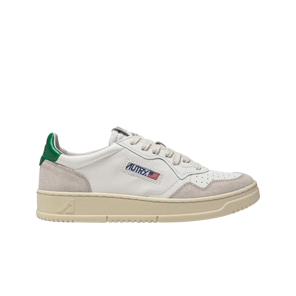 [AUTRY]★Dallas Low Goatskin Sneakers White★男女共用★ Autry Dallas Low Sneakers In White And Black Leather