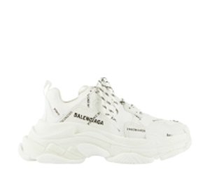 Buy (W) Balenciaga Allover Logo Triple S Sneakers White at Sasom – Authentic and Ready to Ship
