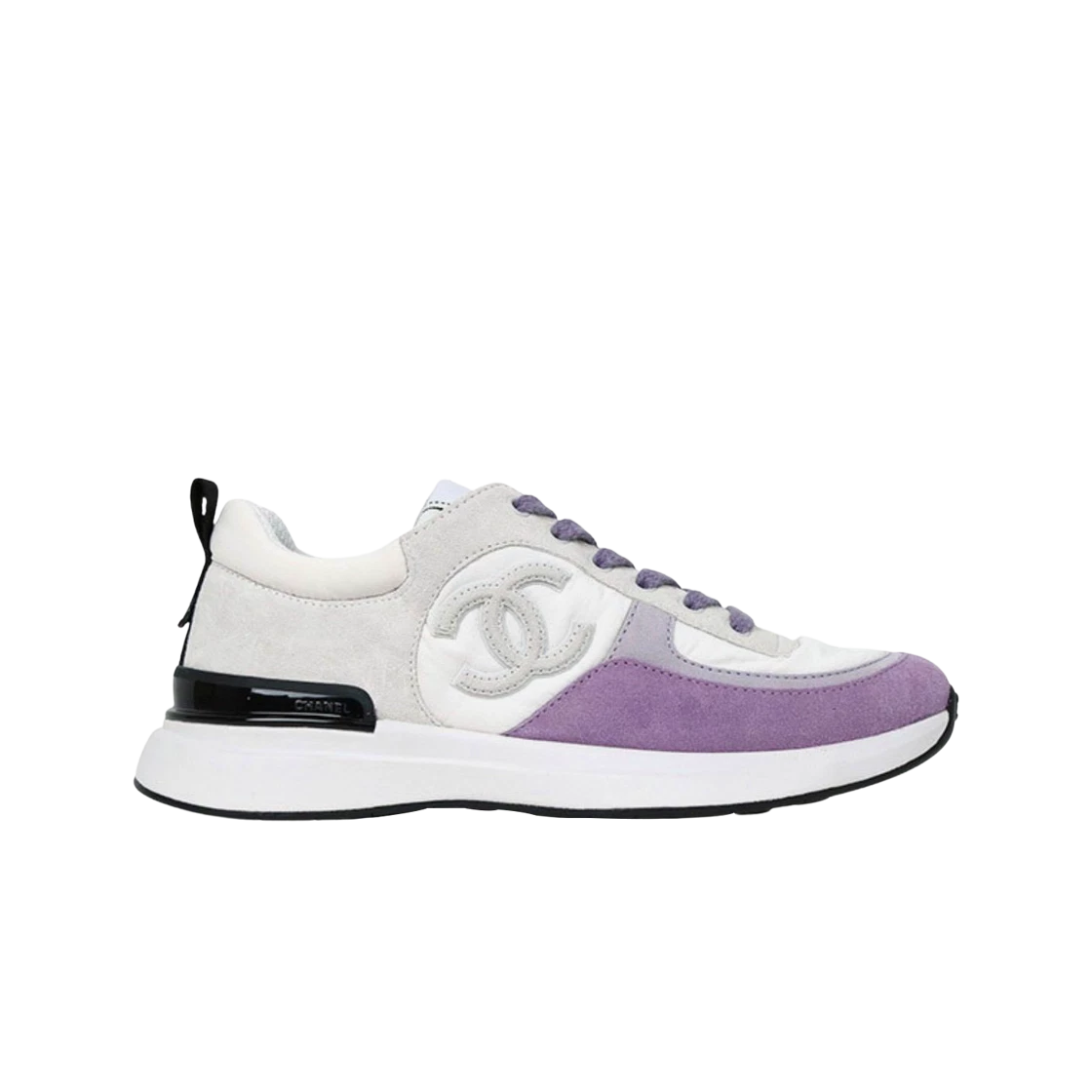 SASOM  รองเท้า (W) Chanel Sneakers Fabric Suede Calfskin & White Light  Gray Purple เช็คราคาล่าสุด