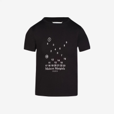 (W) Maison Margiela Numeric Logo T-Shirt Black