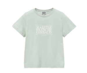 W) Marithe Francois Girbaud Classic Logo T-Shirt Light Green