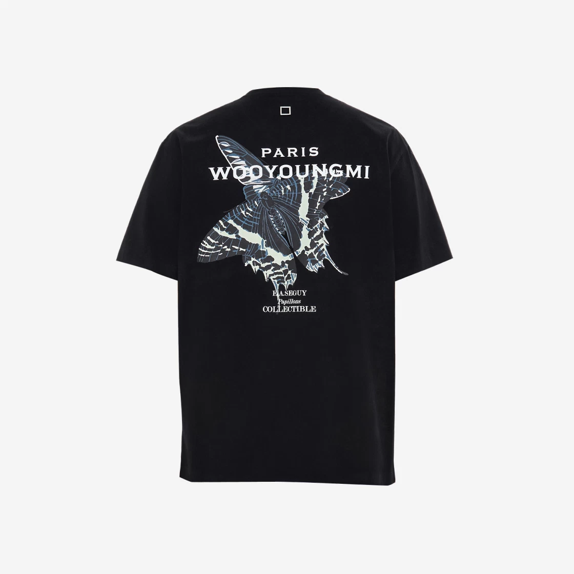 【WOOYOUNGMI】 Feather Back Logo T-Shirt Black - 23SS Wooyoungmi Butterfly Back Logo T-shirt Black - 23SS
