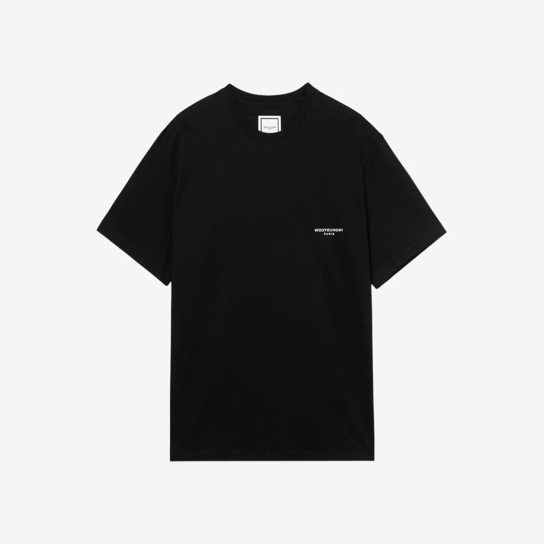 SASOM | เสื้อผ้า Wooyoungmi Cotton Square Label T-Shirt Black - 23FW ...