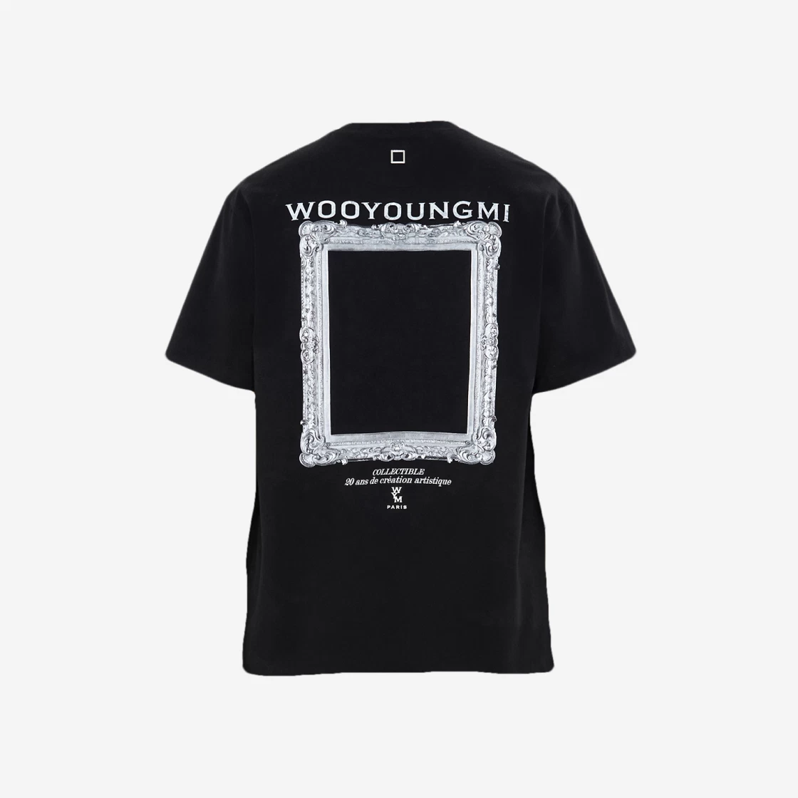 Buy Wooyoungmi Frame Back Logo T-Shirt Black - 23SS | SASOM