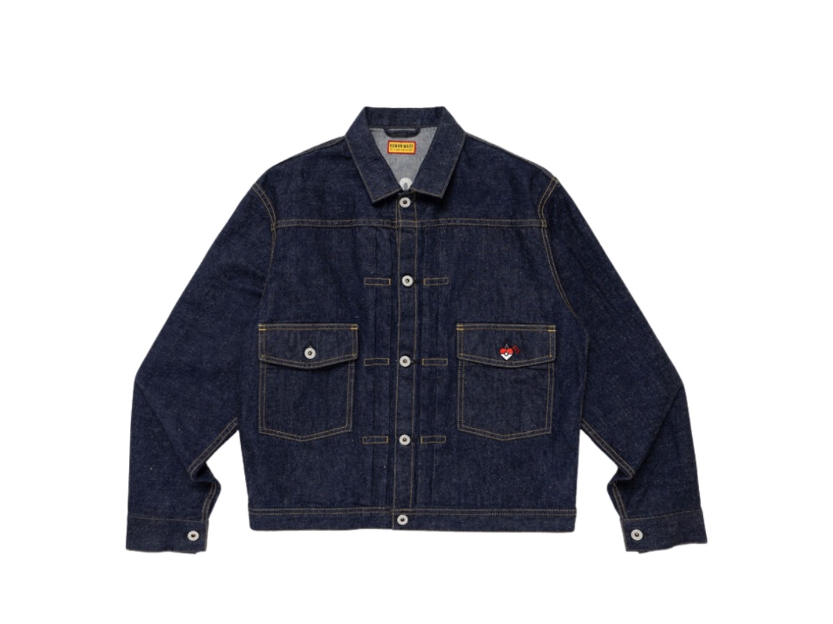 Human Made X Pokémon Made Denim Jacket Indigo | ของแท้
