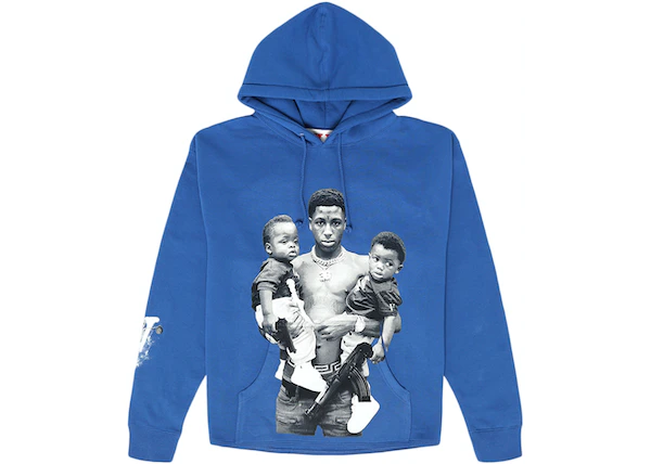 Buy YoungBoy NBA x Vlone Kacey Talk Hoodie Blue at Sasom – Authentic and Ready to Ship